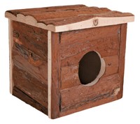 Trixie Hamsterhaus Jerrik 15X14X13Cm Haus Rindenholz Holzhaus Hamster Maus