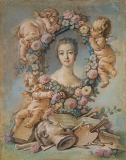 Francois Boucher Madame de Pompadour Print 11 x 14