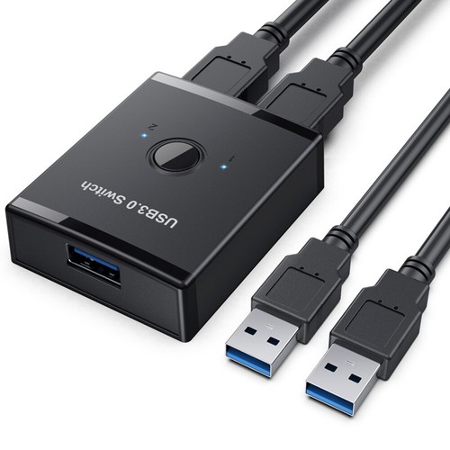 1 in 2 Out Switch Hub Adapter USB 3.0 Switcher Box for Printer/Other Usb Device
