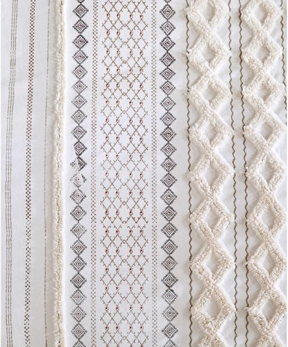 Ink+Ivy Imani 3-Pc. Duvet Cover Set, Full/Queen-Ivory T4103946 - Picture 5 of 5