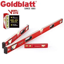 Goldblatt 3PCS Torpedo Level Set 9" 24" 48" Spirit Level Included Aluminum Alloy