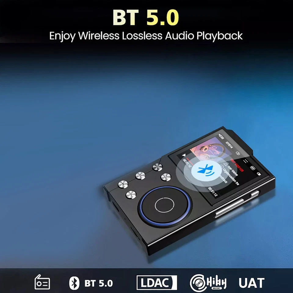 Digital HiFi MP3 Player With Bluetooth 5.3 Lossless DSD 256GB High Sound QualizX - Image 4 of 4