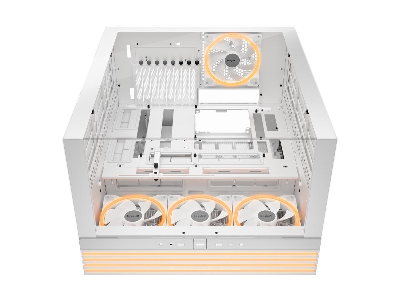 соблюдайте тишину ЛЕГКАЯ ОСНОВА 900 FX White ABS Сталь закаленное стекло ATX Full Tower Ca