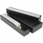 BCW Coin Holder Double Row BLACK Box Holds 330 Flips / 102 Snap Storage 2x5x15