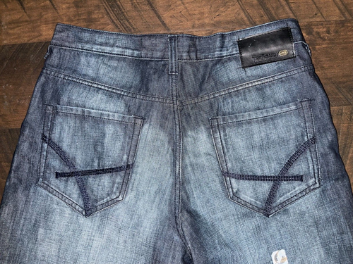 Men ECKO UNLTD Baggy Denim Jean Shorts Size 36 - Picture 11 of 12