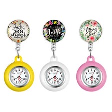 Fashion Nurse Watch FOB Brooch Removable Silicone Case Quartz Watch Women Doctor