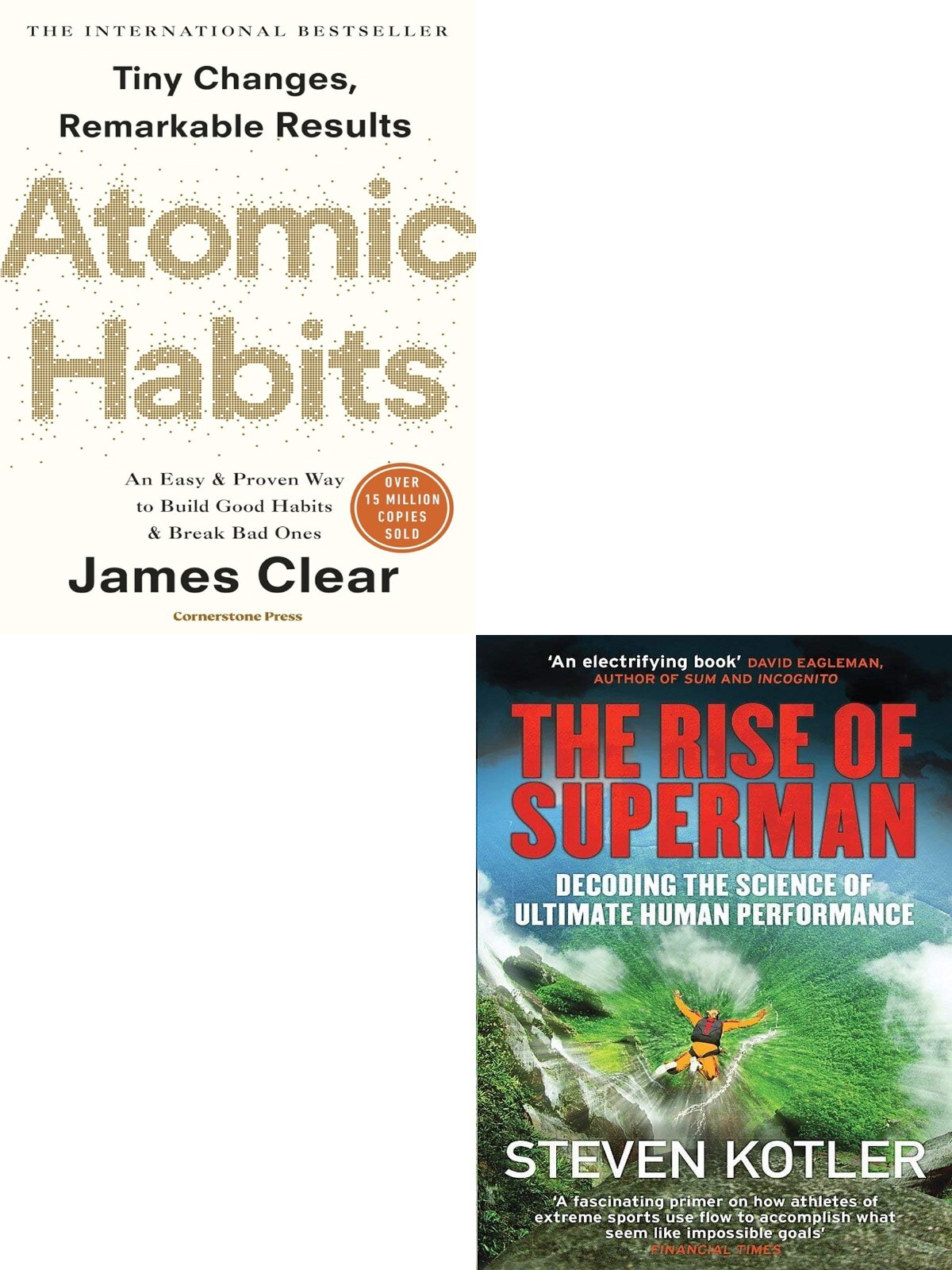 Rise of Superman Decoding, Atomic Habits James Clear 2 Books Collection Set
