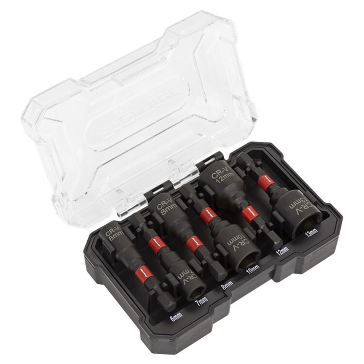 Sealey AK8287 - 6pc Impact Grade Nut Driver Set