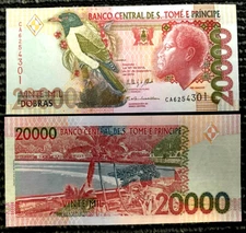 Saint Thomas 20000 Dobras 2013 Banknote World Paper Money UNC Currency Bill