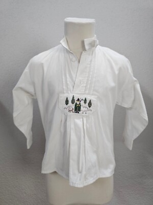 EK6027 Mädchen Bluse von St.Peter Trachten, weiß, Gr.104