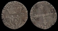 HENRI III . 1/4 D´ECU .
