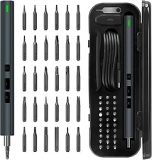 Small Electric Screwdriver, 37-in-1 Mini Electric Screwdriver Kit, 3.7V Power Sc
