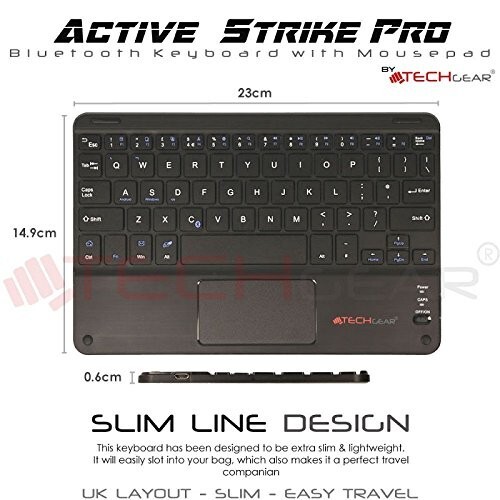 Active Strike Bluetooth Wireless Keyboard & Touchpad IOS Android PS4 PS5 Xbox 1 - Imagen 7 de 7