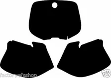 KTM Black Number Plate Backgrounds Graphics 93-97 125 200 250 380 350 EXC SX MXC