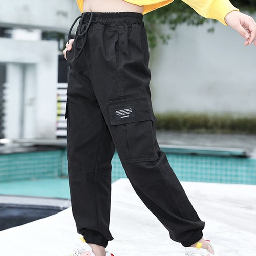 Boys Girls Cargo Joggers Pants Kids Sweatpants Cargo Joggers Jogging Pants - Picture 31 of 132