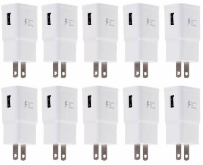 10x  Adaptive Fast Charging Wall Charger For  Samsung Galaxy S7 S8+ S9+ S10 S10+
