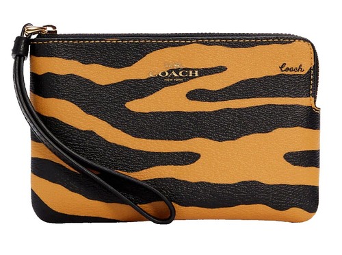Coach A1521 SMALL Yellow Double Zip Leather Wallet | eBay