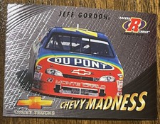 1997 JEFF GORDON RACERS CHOICE CHEVY MADNESS INSERT CARD - BV $10