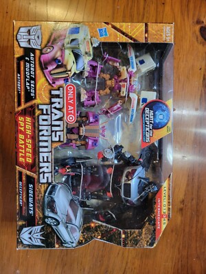 Transformers HFTD High-Speed Spy Battle Skids Mudflap And Sideways MISB