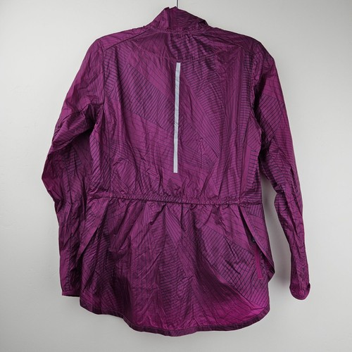 BROOKS Lightweight Running Jacket Womens M Outdoors Hiking Zip Pockets High Neck - Picture 12 of 24