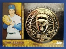 2012 TOPPS COMMEMORATIVE COIN TOM SEAVER #35/41 @@ SUPER RARE @@   METS