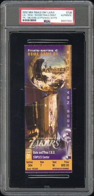 2002 NBA FINALS GAME 1 TICKET JASON KIDD FINAL DEBUT/TRIPLE-DOUBLE 