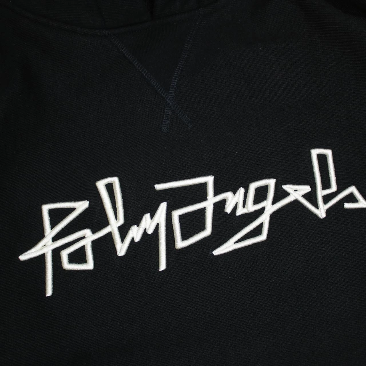 Felpa con cappuccio ricamata Palm Angels Desert taglia X Large nera