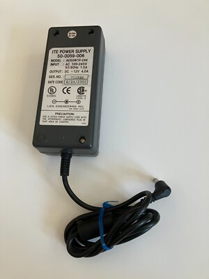 I.T.E AD50W1P-244 AC Adapter 12V 4A Power Supply