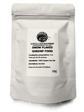 Jungle Aquashrimp Snow Flakes Shrimp Food 50g Crystal Cherry Shrimp Invert Crays