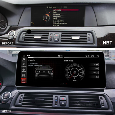 Koason 12.3'' Screen BMW 5 Series F10 F11 NBT Android 13 Apple Carplay Autoradio