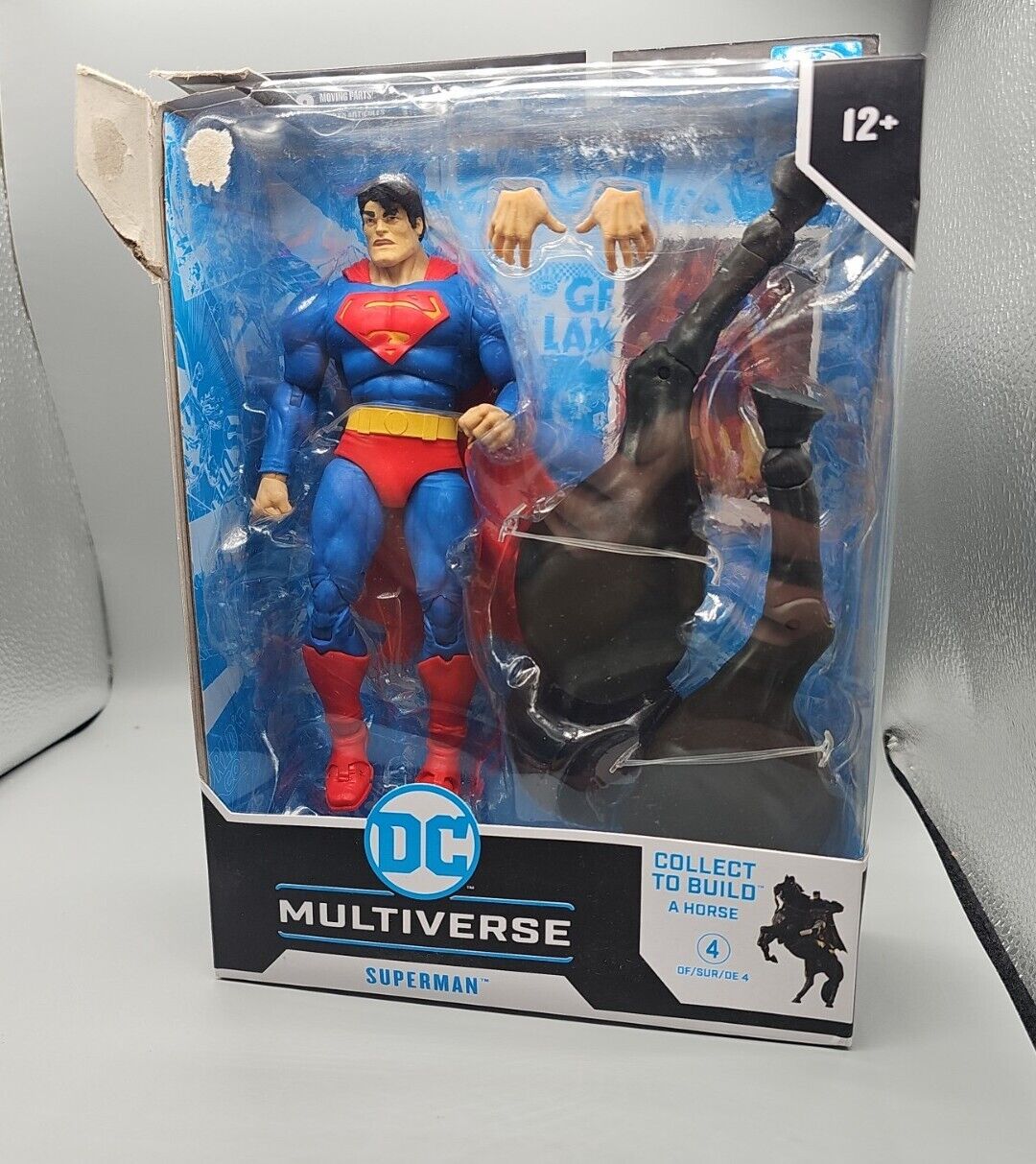 McFarlane Superman DC Multiverse Dark Knight Returns 7" BAF Horse Nonmint Box