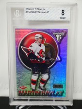 MARTIN HAVLAT 2000-01 TITANIUM #134 - BECKETT BGS 8 NM-MT - OTTAWA *14053