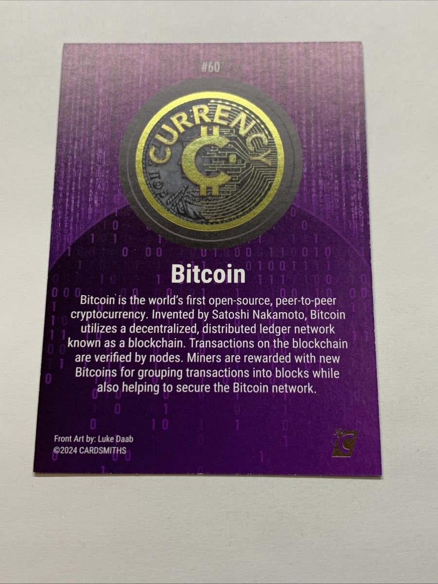 Bitcoin Disco #60 Iced Holo Foil Cardsmiths Currency Series 3 Card 2024  Crypto | eBay