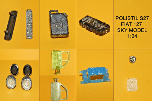 POLISTIL S27 - FIAT 127 - SKY MODEL - 1:24 - PEZZI VARI - 第 1/8 張圖片