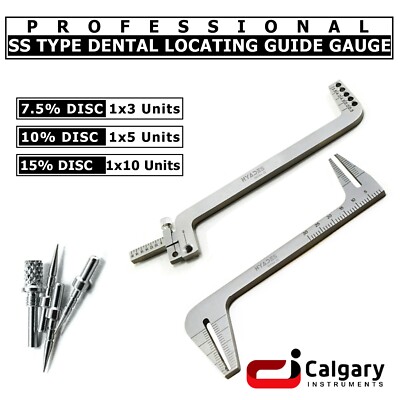 S-type L-type Set of Dental Implant Locator Depth Pin Gauge Guide Locating Plate