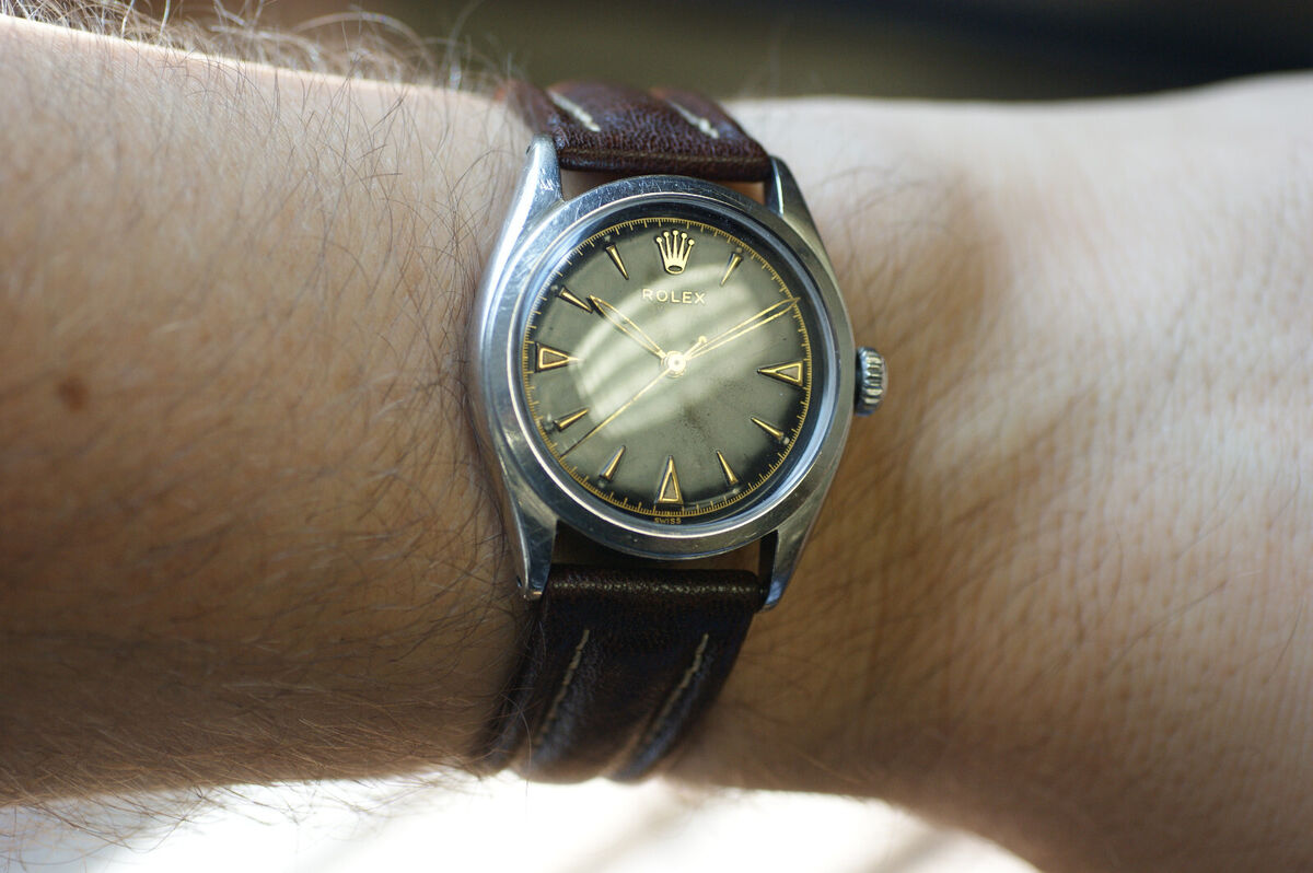1953 Vintage Rolex Oyster 6022 Black Dial 34mm Cal. 710 1953 Vintage Rolex Oyster 6022 Black Dial 34mm Cal. 710