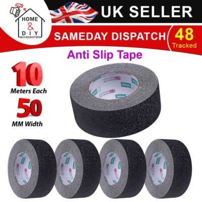 Antirutschband schwarz rutschfest hoher Grip selbstklebend Sicherheitsboden 50mm x 10m 5X