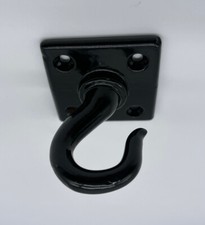 Ceiling Hook Heavy Duty ,Chandelier Hook, Hanging Hook, Black, Steel 4 Hole.