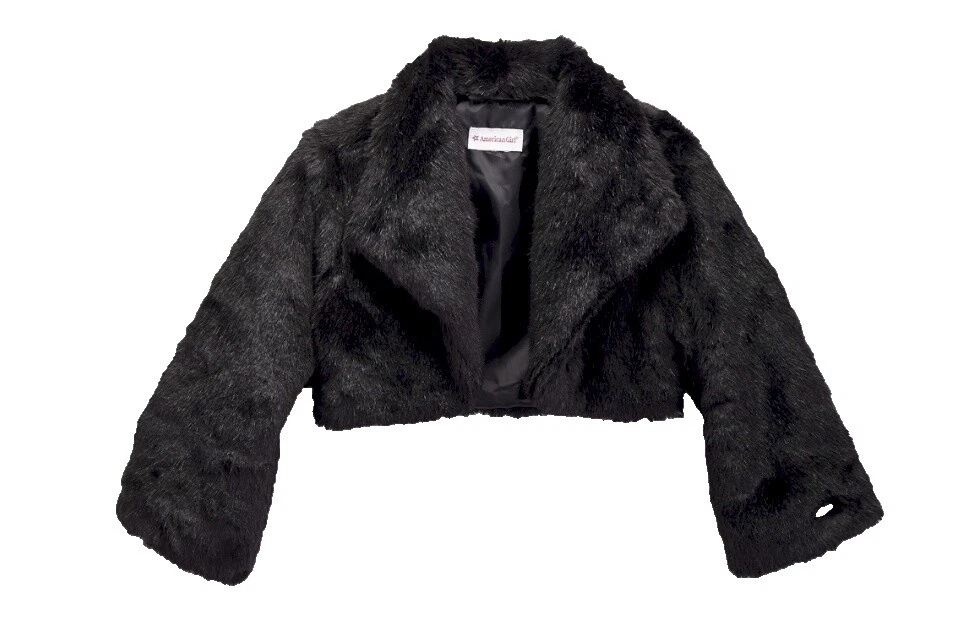 Invierno negro American Girl Ropa abrigada para Niñas