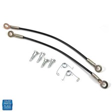 1968-1977 El Camino Tailgate Cables w/ Hardware Kit Includes Cables Pins Springs
