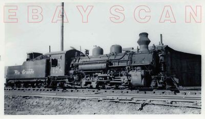 7K223 RP 1958/60s DENVER RIO GRANDE WESTERN RAILROAD 2-8-2 LOCO #478 DURANGO