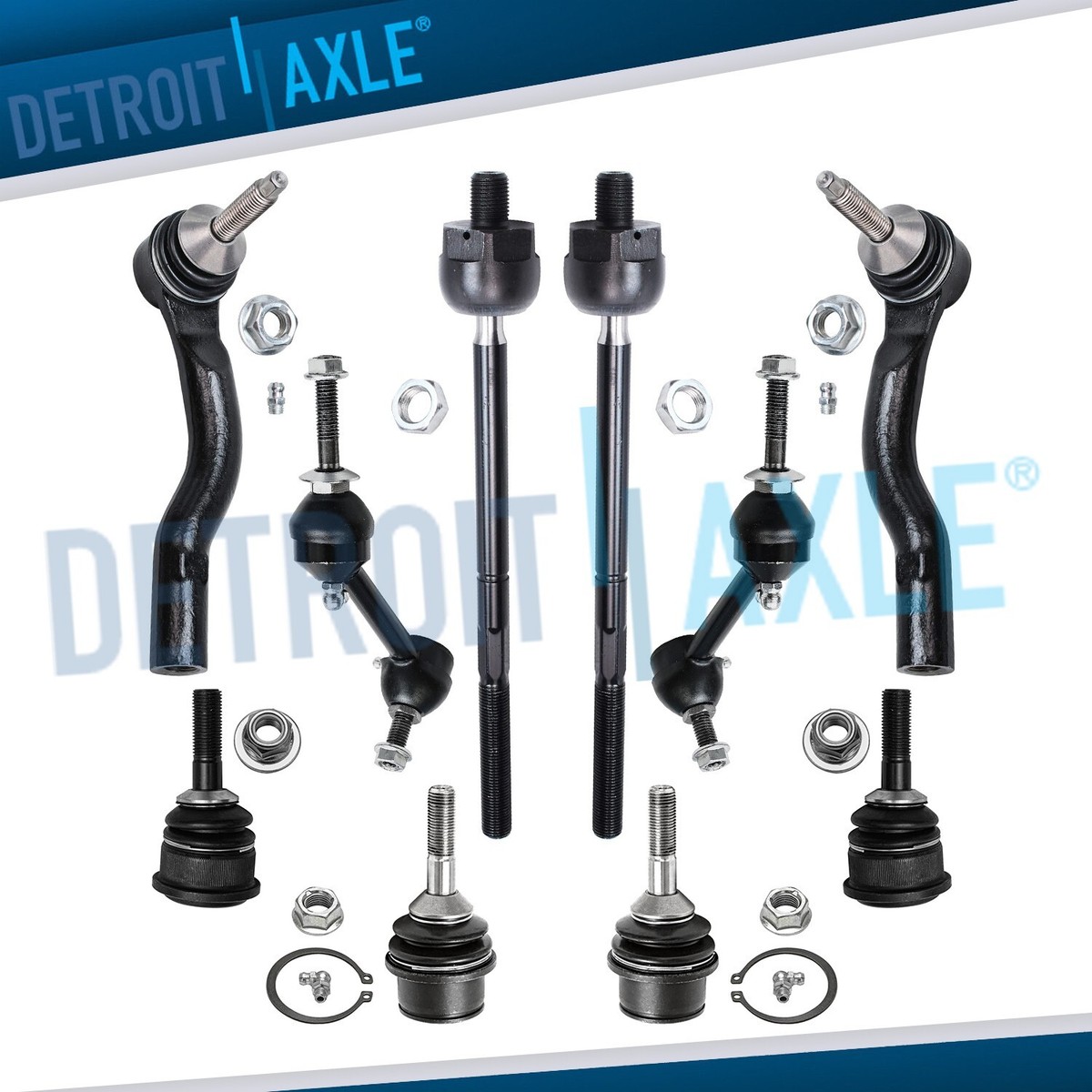 Front Upper Lower Ball Joints Tie Rod Ends for Crown Victoria Town
