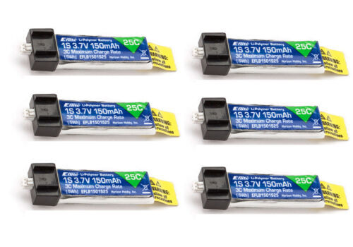 E-flite EFLB1501S25 150mAh 1S 3.7V 25C LiPo Battery 4pcs Blade NCPX - Foto 14