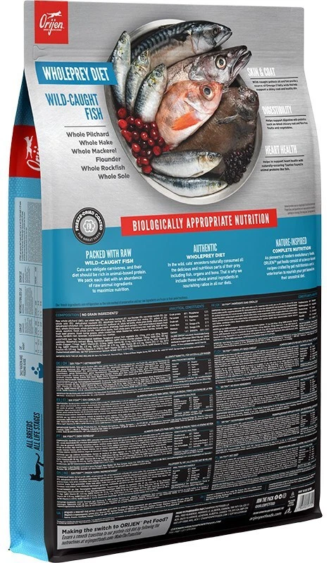 Orijen six fish cat dry cheap food