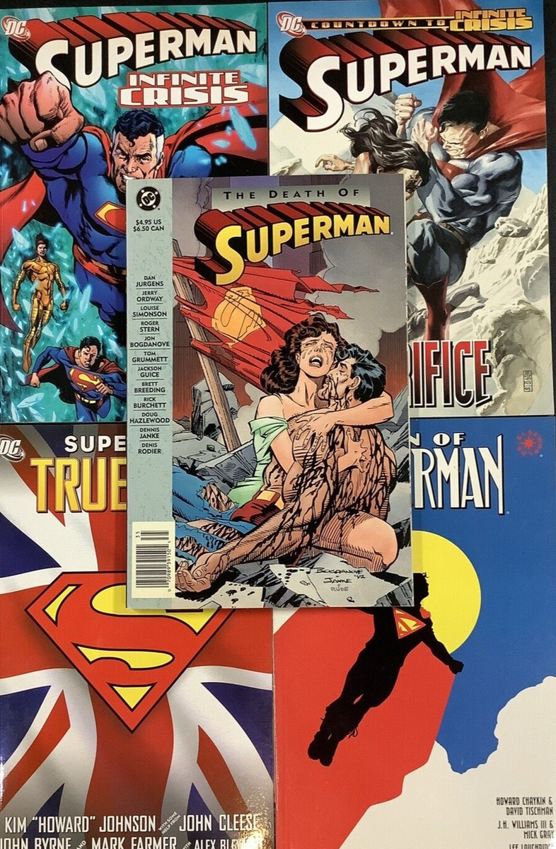 DEATH OF SUPERMAN INFINITE CRISIS SACRIFICE TRUE BRIT SON OF