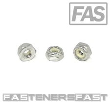 (100) 8-32 Stainless Steel Nylon Insert Jam Thin Nuts #8 NTM Locking Nuts