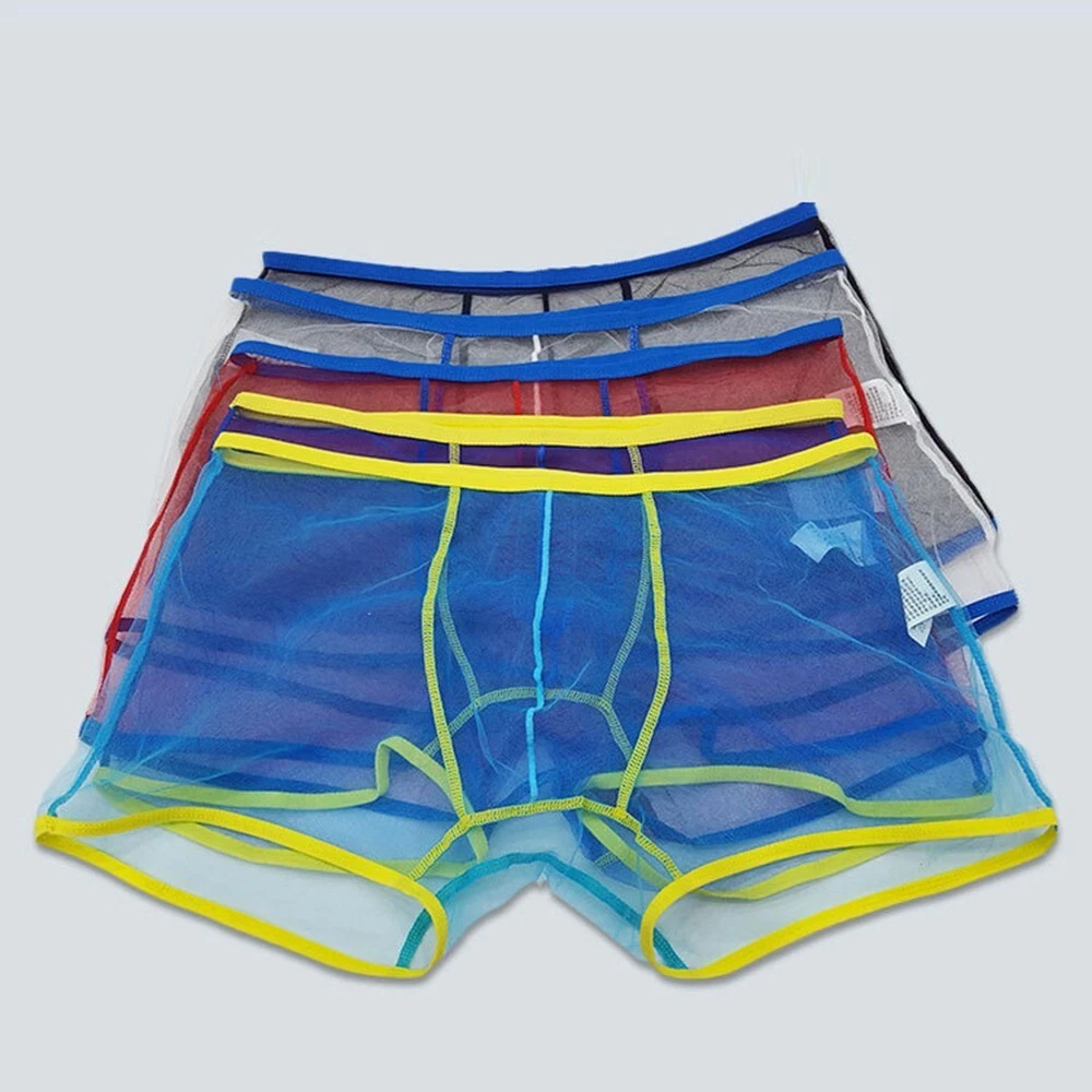 4/2/1 PACK For Mens BambooWear Underwear Shorts Ice Silk Mesh