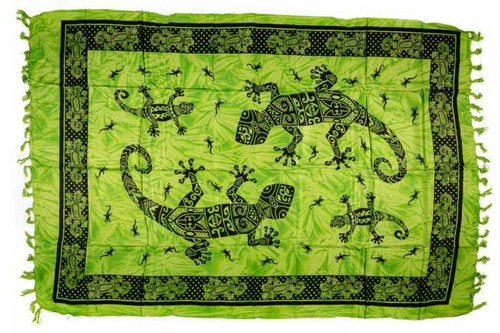 BRAND NEW GECKO SARONG LIGHT BEACH WRAP SWIM PAREO COVER UP FREE POST / sa400 - Picture 11 of 25