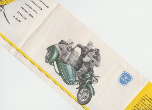 Adler MB200 (MB 200) ca 1955 Prospekt / Brochure deutsch / german Original - Picture 4 of 5