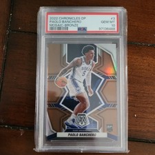 2022 PANINI CHRONICLES DRAFT PICKS MOSAIC BRONZE #3 PAOLO BANCHERO RC PSA 10